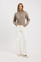 Irina Zip Cardigan