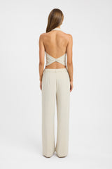Opal Deep Vee Halter Top