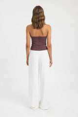 Solana Gathered Bustier Top