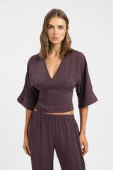 Maria Deep Vee Top