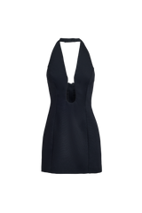 Oyster Low Cut Mini Dress