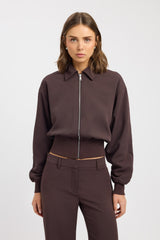 Ariel Ribbed Bomber Jacket