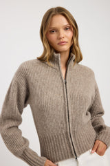 Irina Zip Cardigan