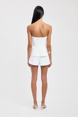 Oyster Strapless Seam Top