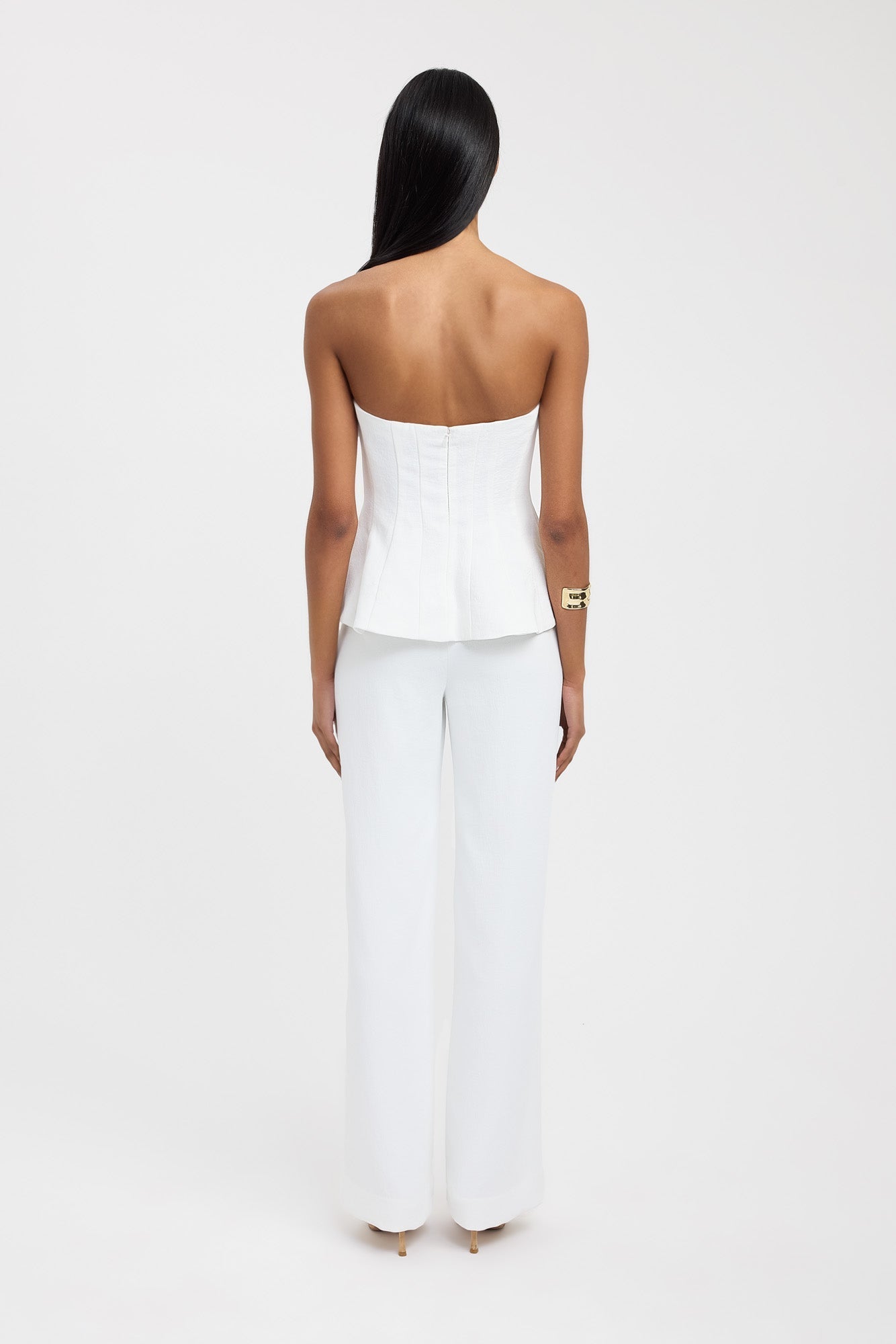 Oyster Strapless Seam Top