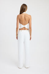 Opal Deep Vee Halter Top