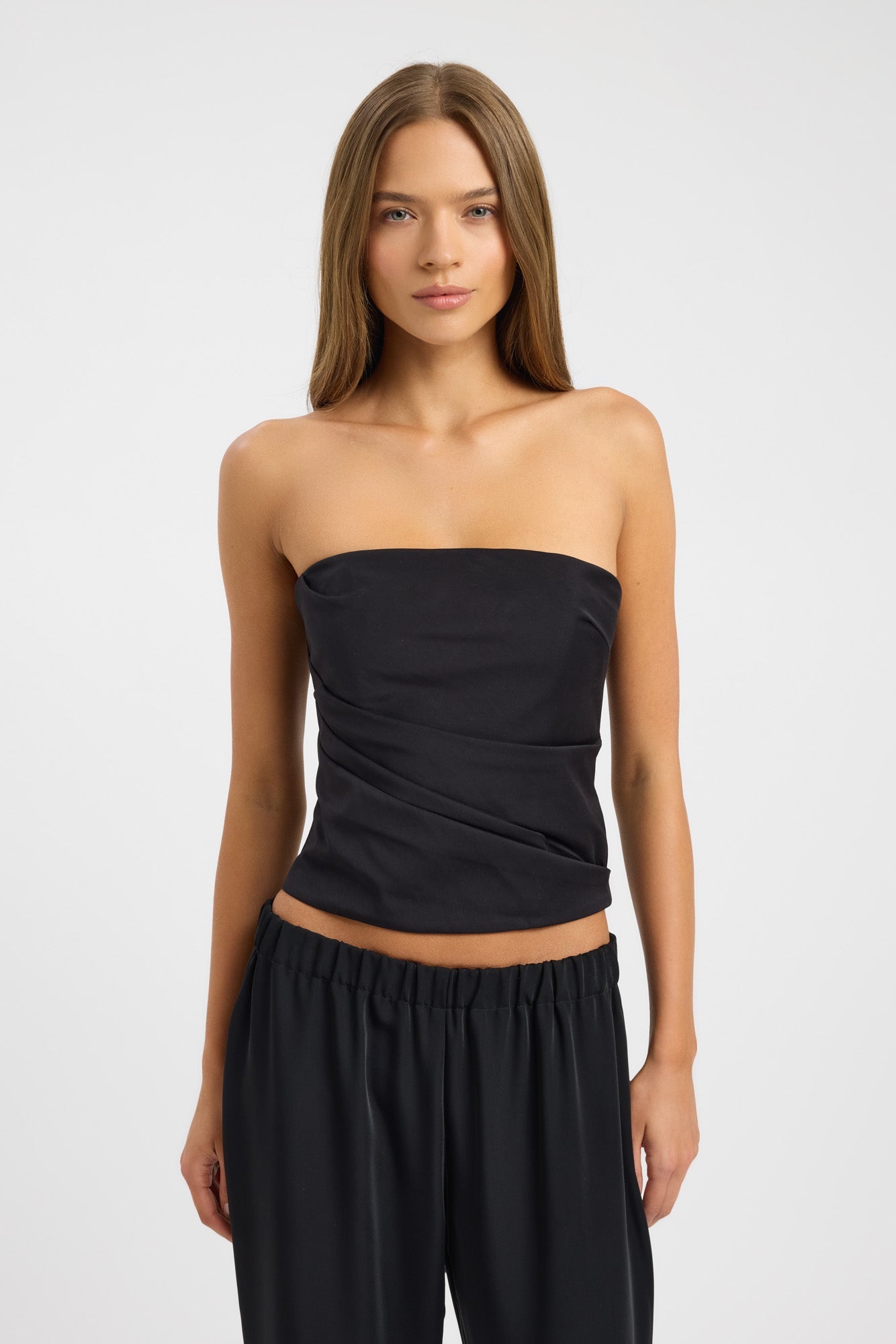 Solana Gathered Bustier Top