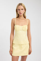Tahiti Gathered Bustier Top