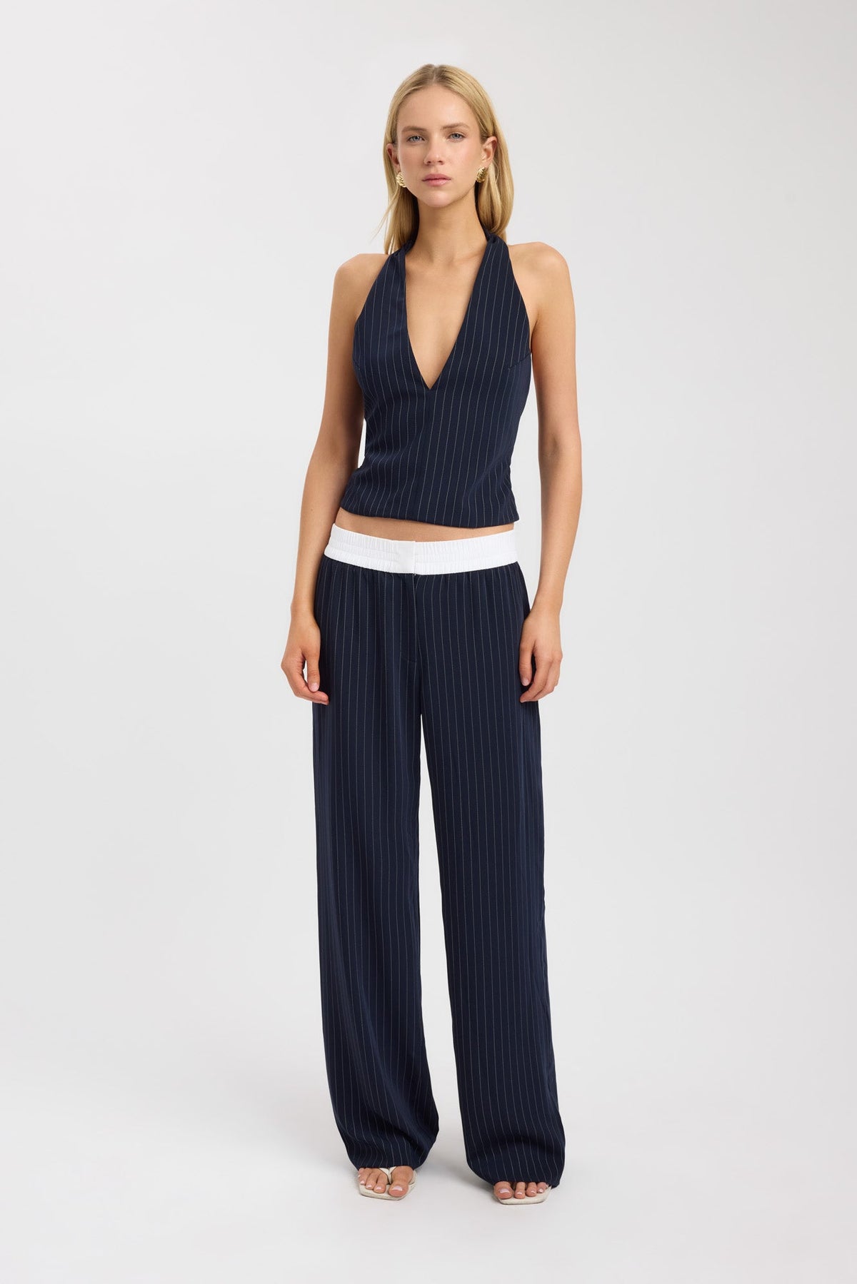 Oslo Deep Vee Halter Top