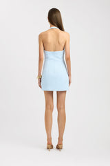 Oyster Low Cut Mini Dress