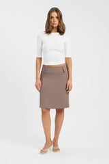 Ariel Low Rise Midi Skirt