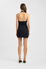 Oyster Low Cut Mini Dress
